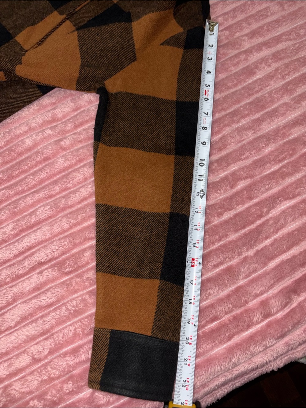 RD Style Black and Brown Plaid Button Shirt Jacket - Picture 10 of 16